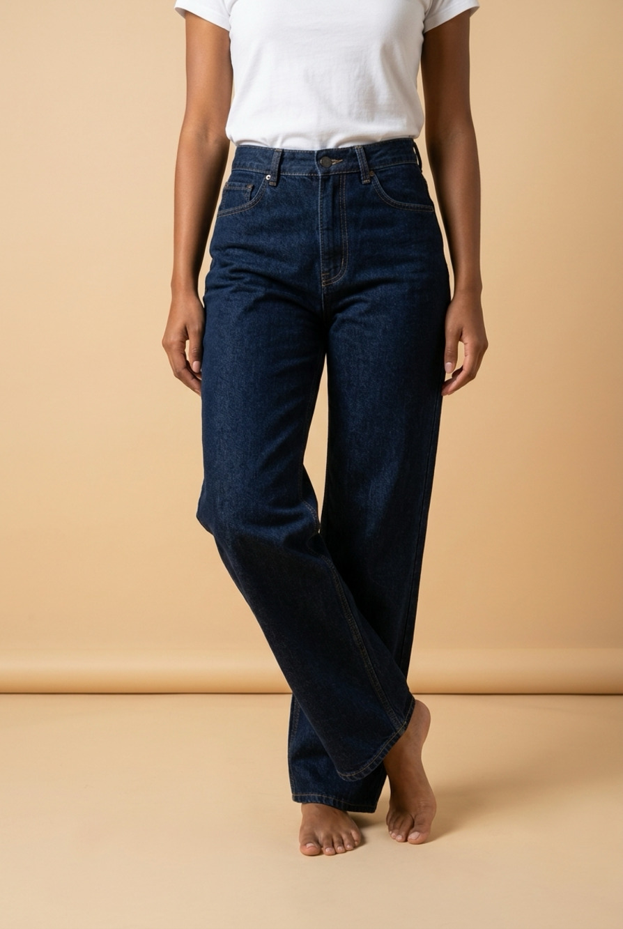 STAUD Leo High Rise Jean in Indigo